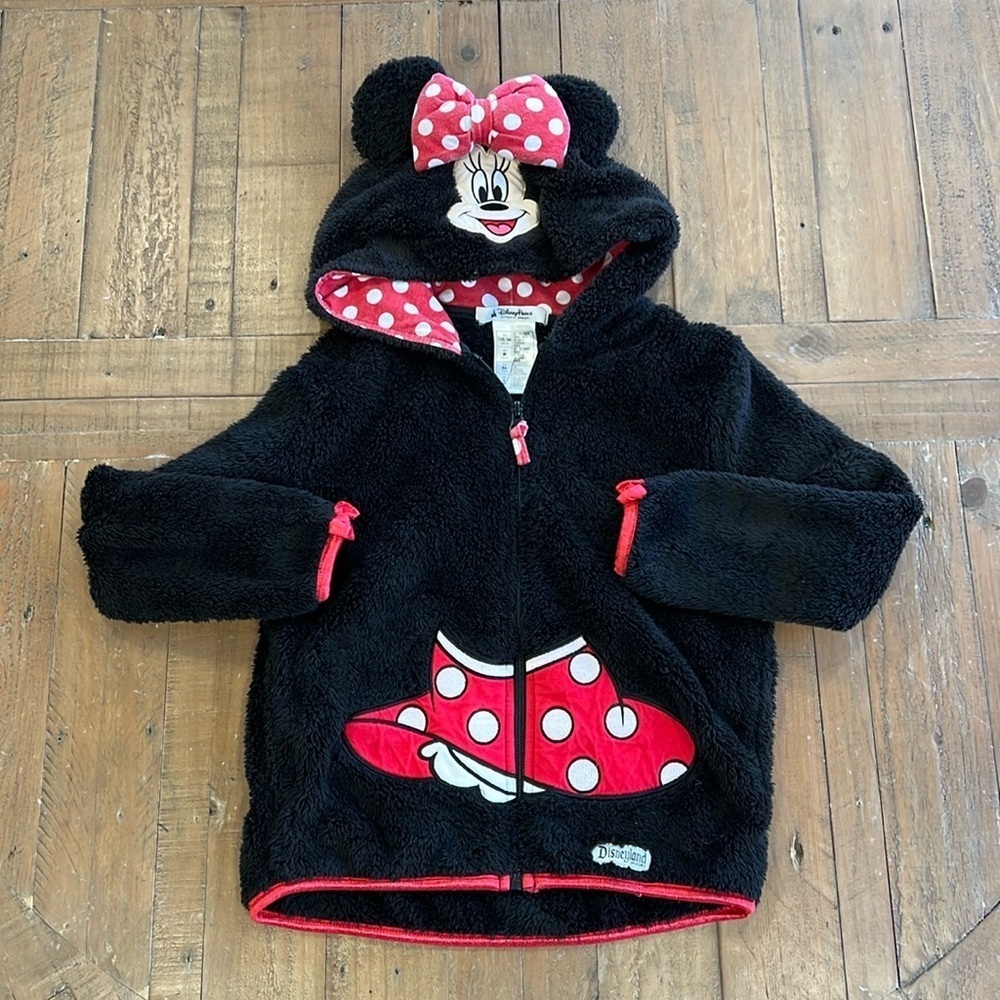 Disney parks Minnie Mouse fleece jacket
